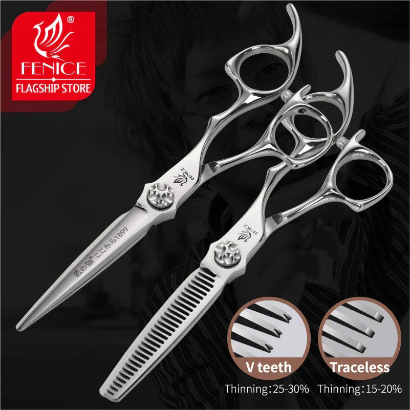 Fenice Cutting Thinning Styling Tool Hair Scissors Set