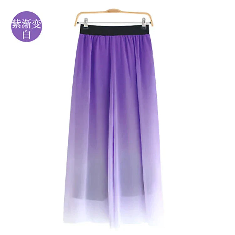Modern Dance Costume Wide Leg Chiffon Practice Pant