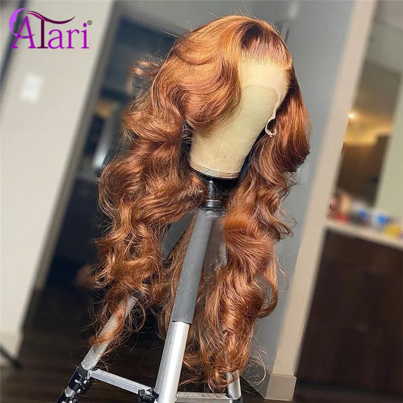 Copper Ginger Brown Body Wave Wigs Brazilian