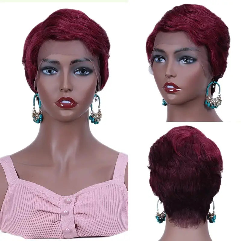 Rebecca Short Bob Wig Pixie Cut Wig Straight