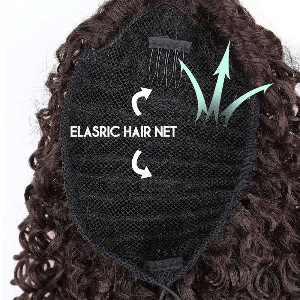 Tinashe Beauty Drawstring Kinky Curly Ponytail With Clips