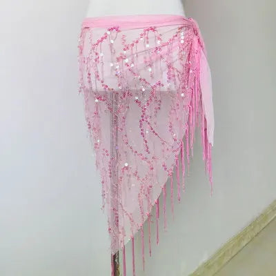 New Style Belly Dance Costumes Sequins Tassel Belly
