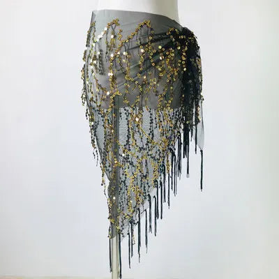 New Style Belly Dance Costumes Sequins Tassel Belly