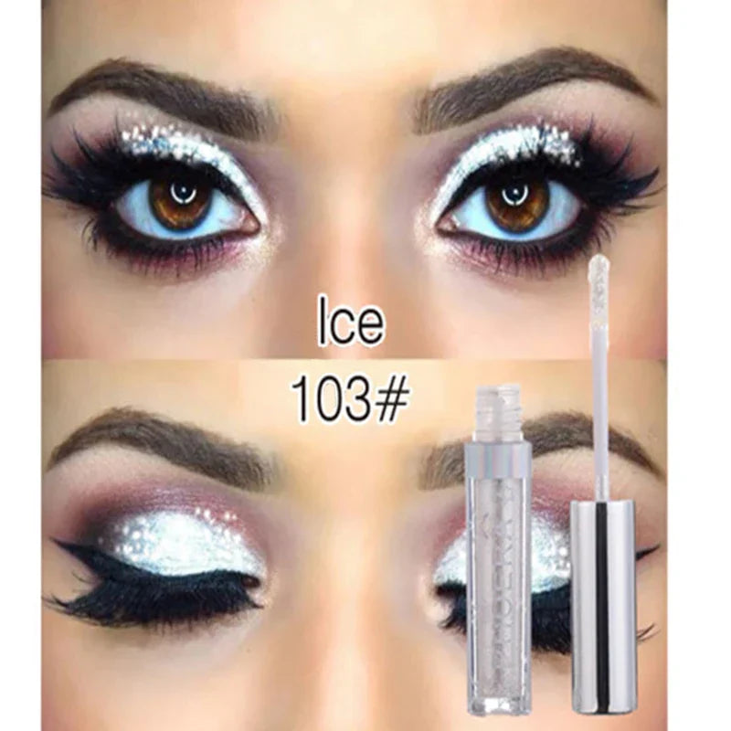 Liquid Eye Shadow Waterproof Glitter Shimmer Easy