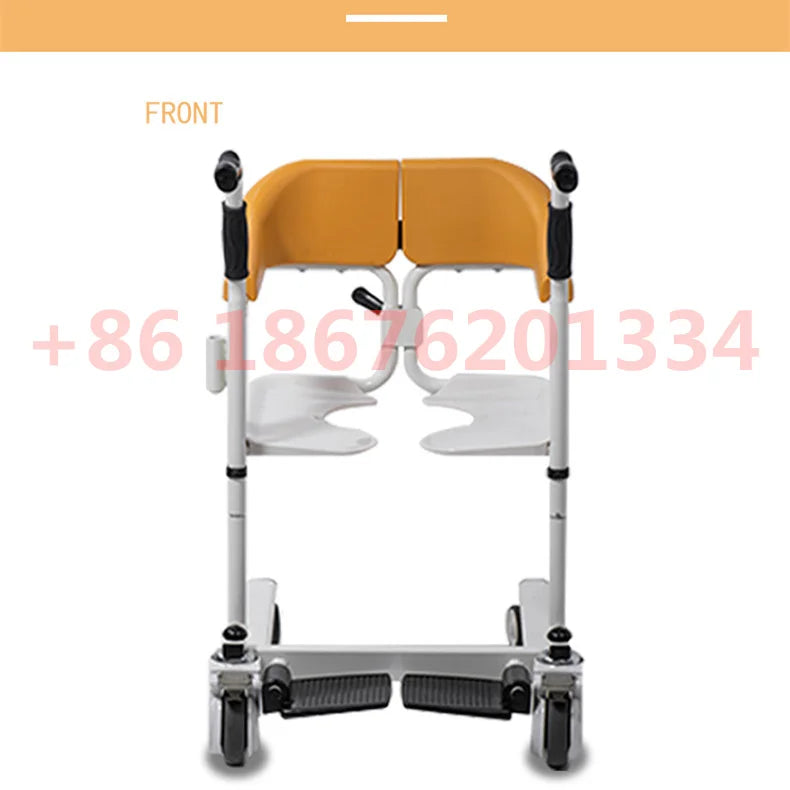 Nursing Solid Steel Column Patient Transfer Lift Wheelchair