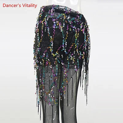 New Style Belly Dance Costumes Sequins Tassel Belly