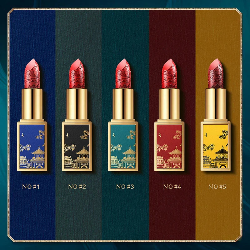 New China Style Silky Matte Lipstick Makeup