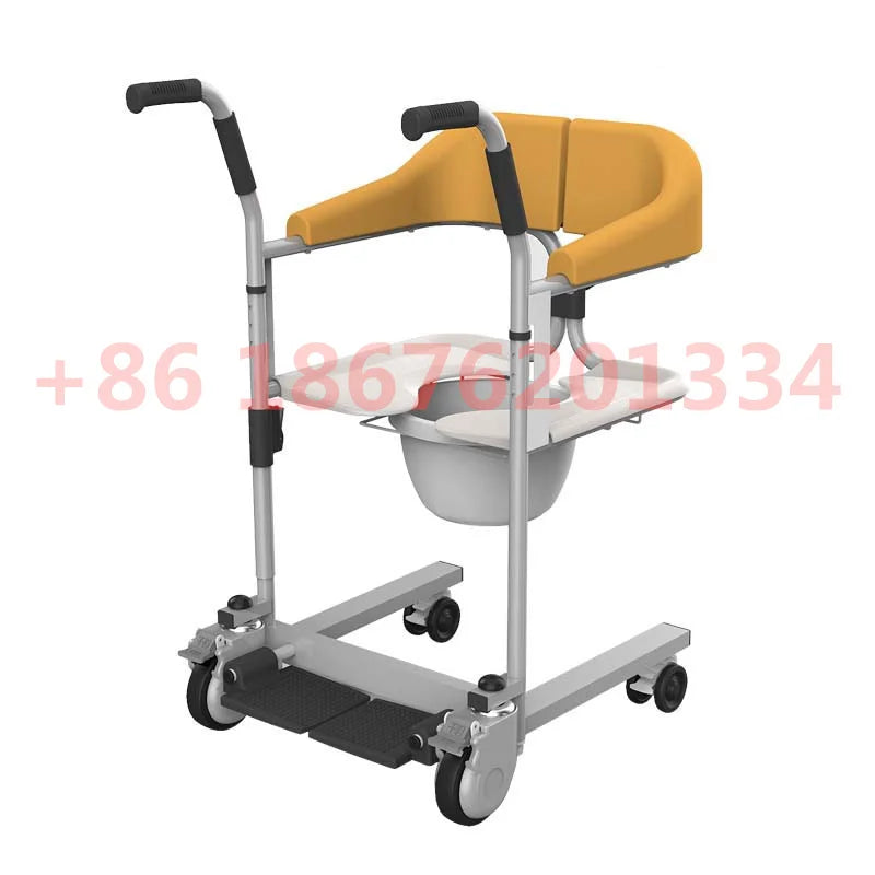 Nursing Solid Steel Column Patient Transfer Lift Wheelchair