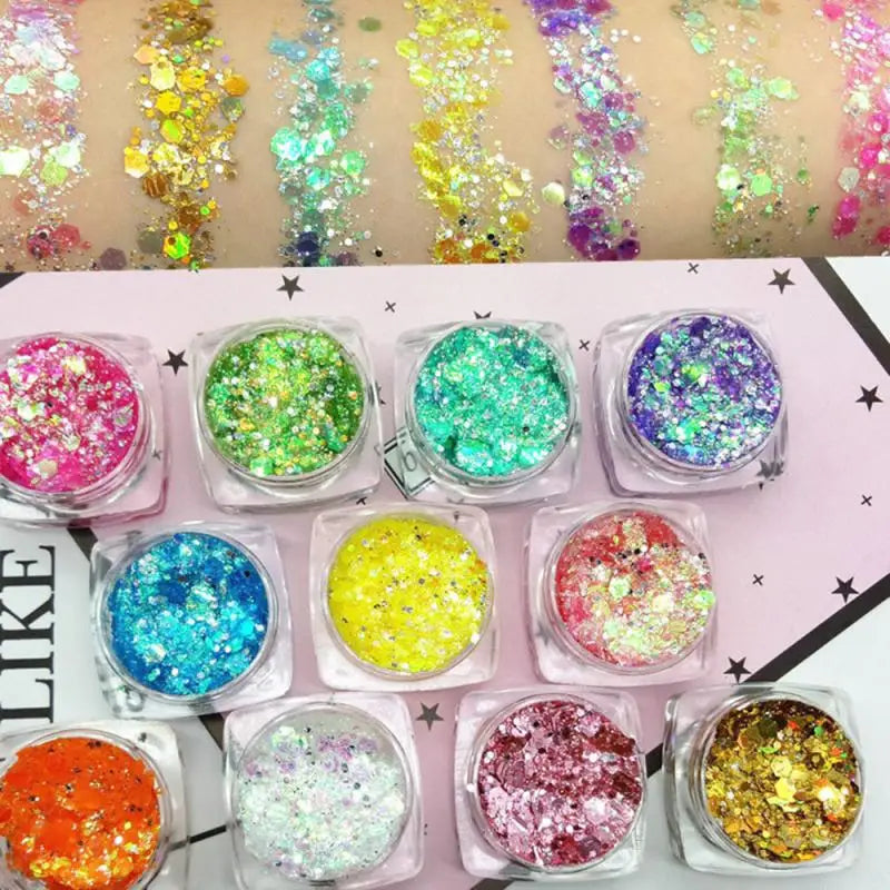 Colors Diamond Sequins Eyeshadow Body Face Sequins