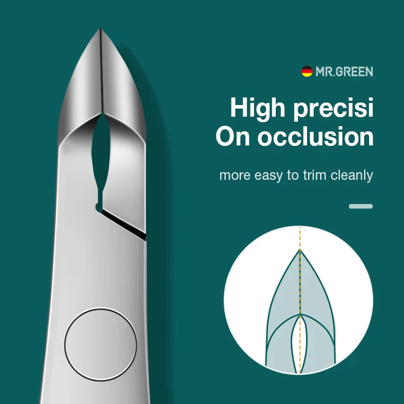 Mr.Green Nail Cuticle Nipper Manicure Scissors Stainless Steel