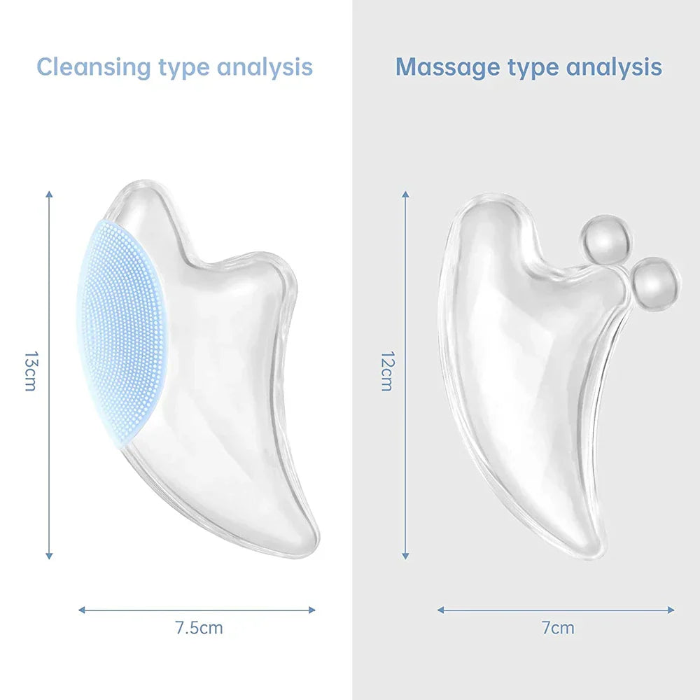 Crystal Face Roller Gua Sha Facial Tool