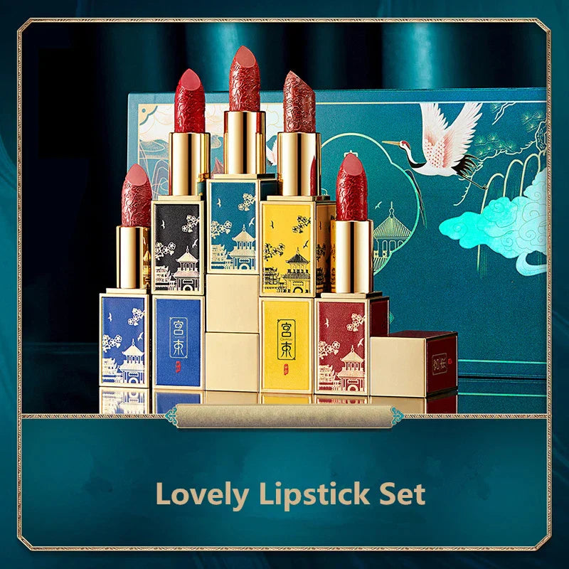New China Style Silky Matte Lipstick Makeup