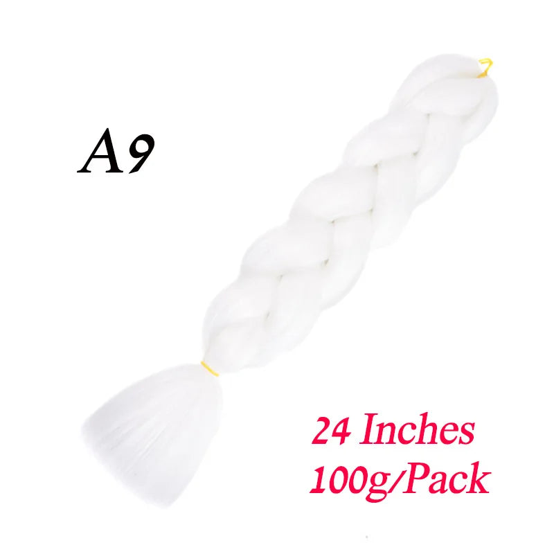 Synthetic Jumbo Braiding Hair Extension " Heat Resistant