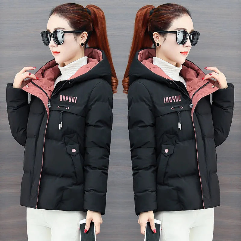 New Winter Jacket Women Parkas Hooded Thick Down