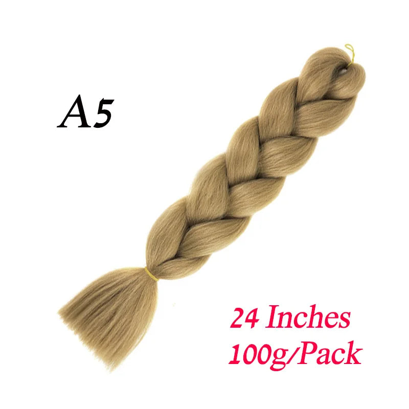 Synthetic Jumbo Braiding Hair Extension " Heat Resistant