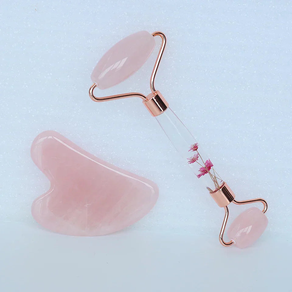 Natural Green Jade Roller Gua Sha Facial