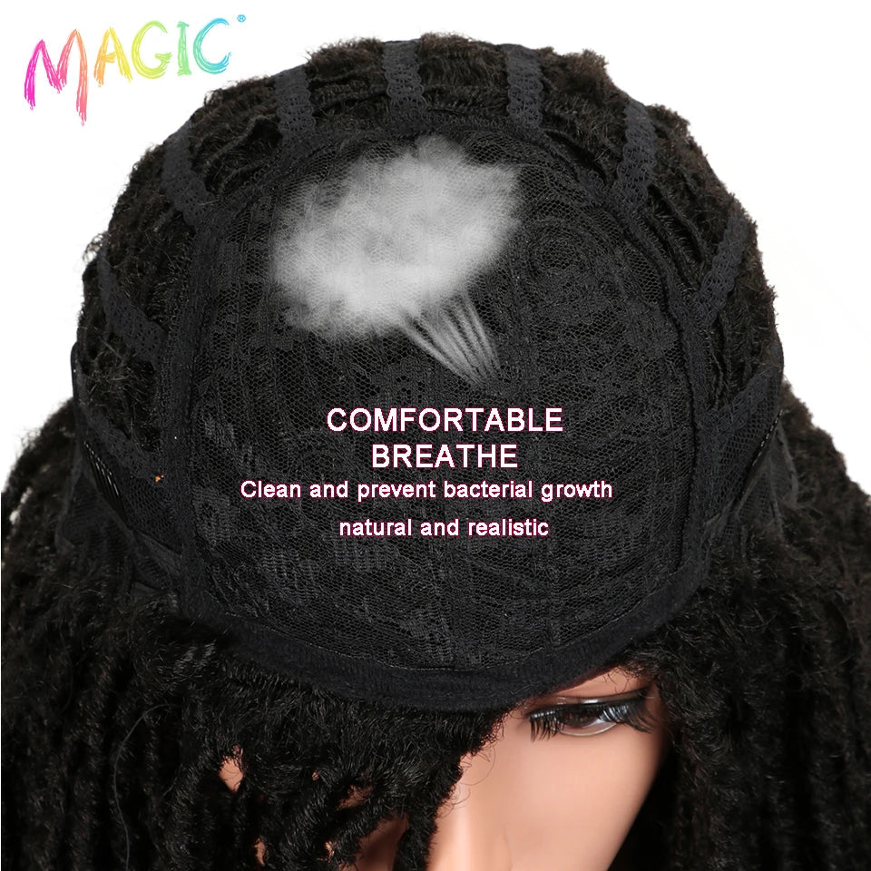 Magic Synthetic Hair Wigs For Black Women Crochet