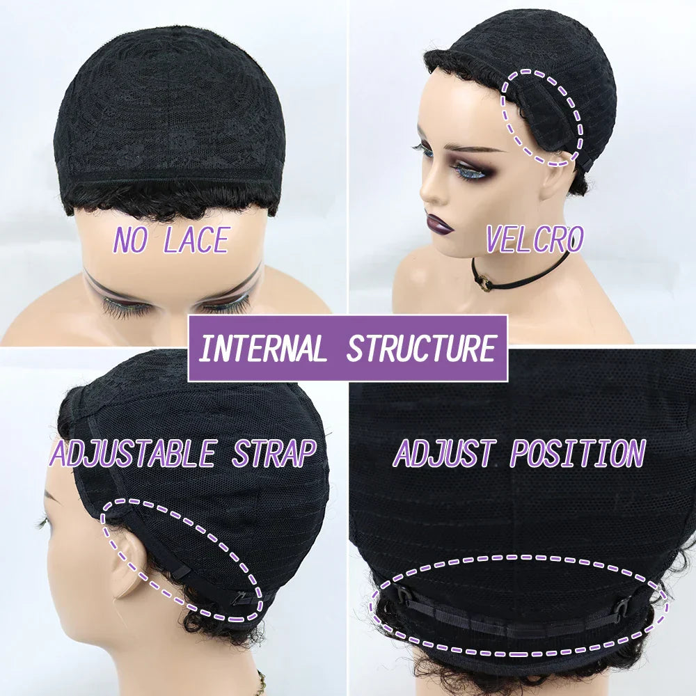 Kinky Curly Wigs Short Wigs For Black Women