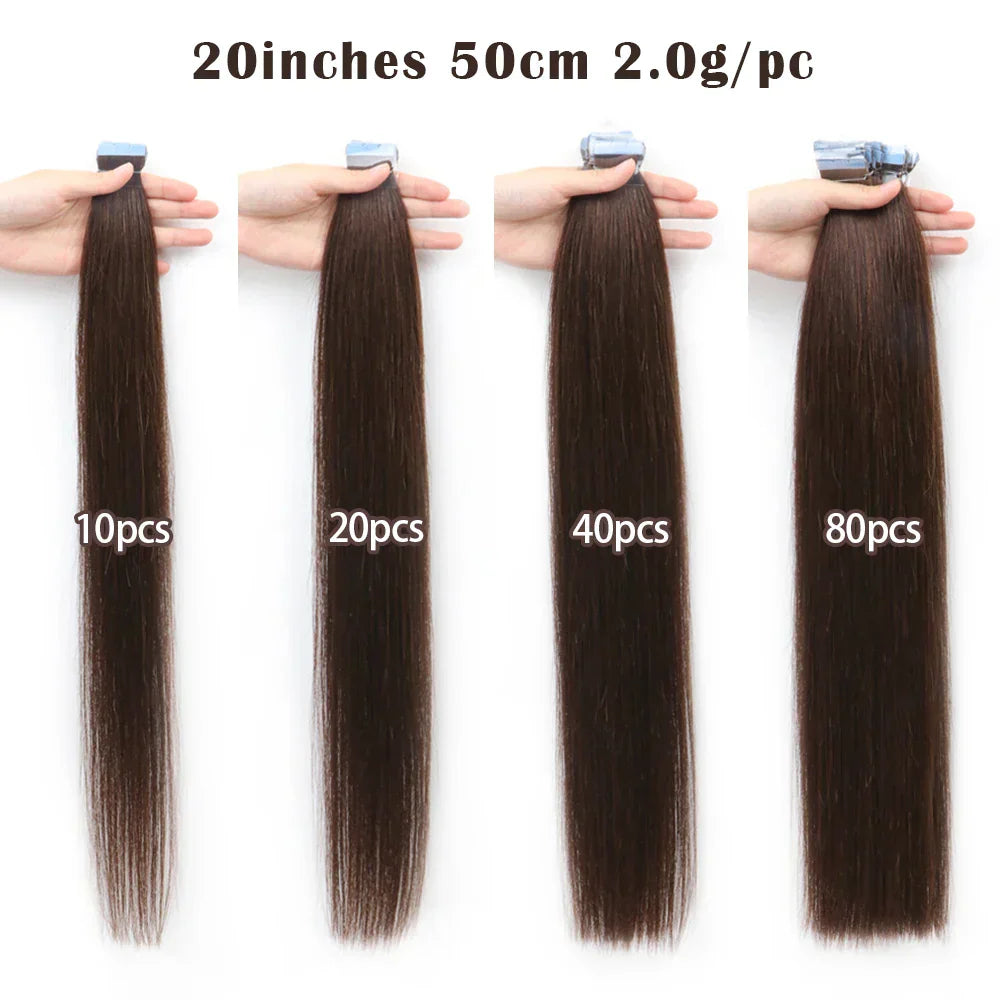 Mini Tape In Human Hair Extensions Double Side