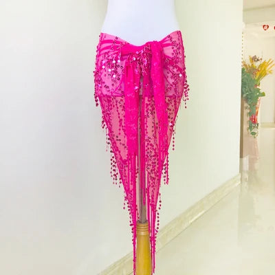 New Style Belly Dance Costumes Sequins Tassel Belly