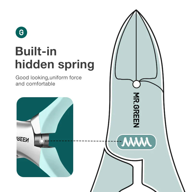 Mr.Green Ingrown Nail Clippers Toenail Cutter Stainless Steel