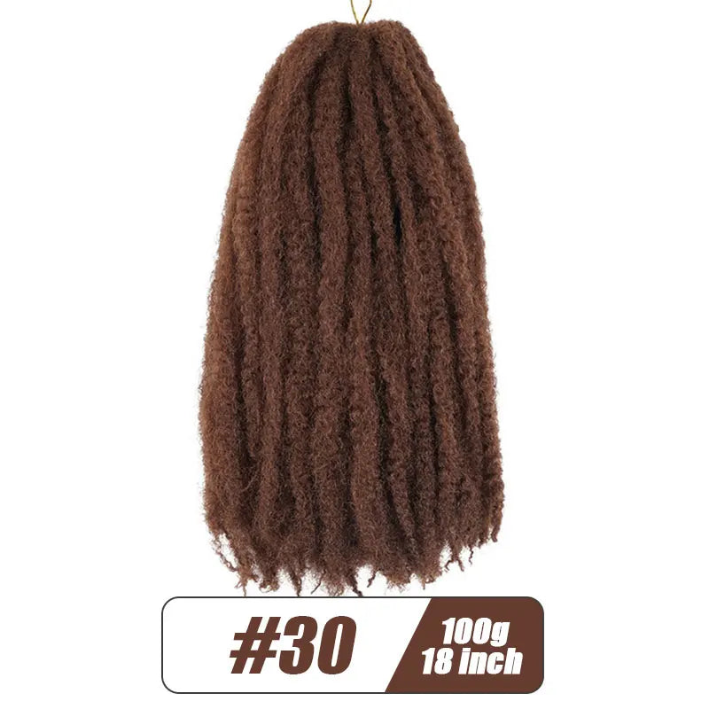 Synthetic Afro Kinky Marley Braids Hair Soft Jumbo