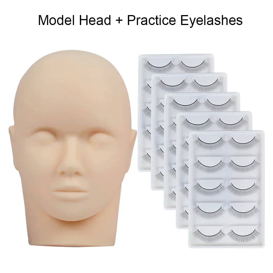 Training False Eyelash Practice Lash Silicone Mannequin Model