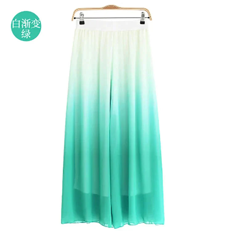 Modern Dance Costume Wide Leg Chiffon Practice Pant
