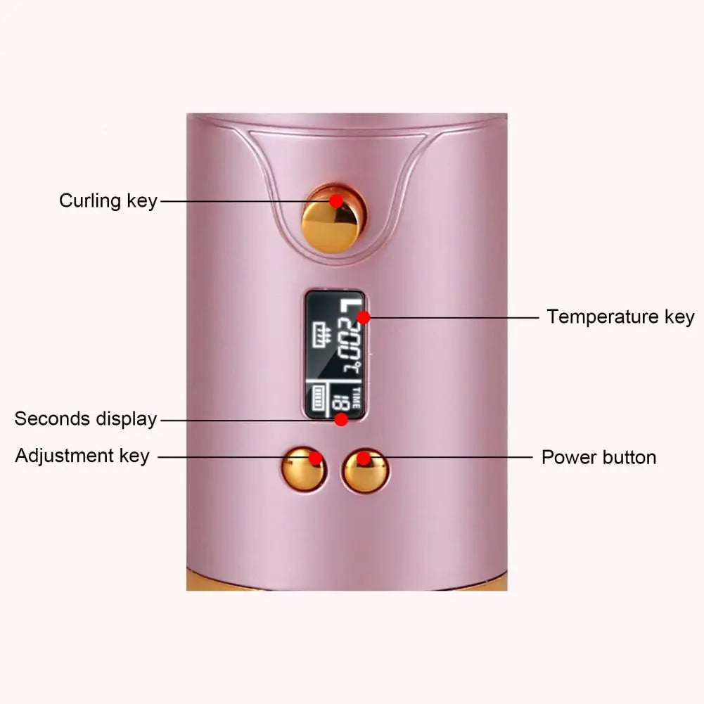 Set Wireless Automatic Hair Curler Machine Lcd Screen