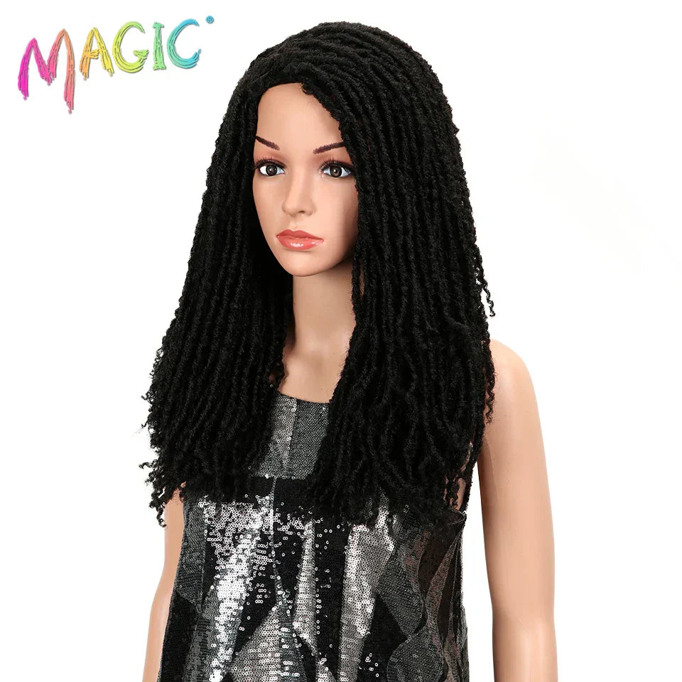 Magic Synthetic Hair Wigs For Black Women Crochet
