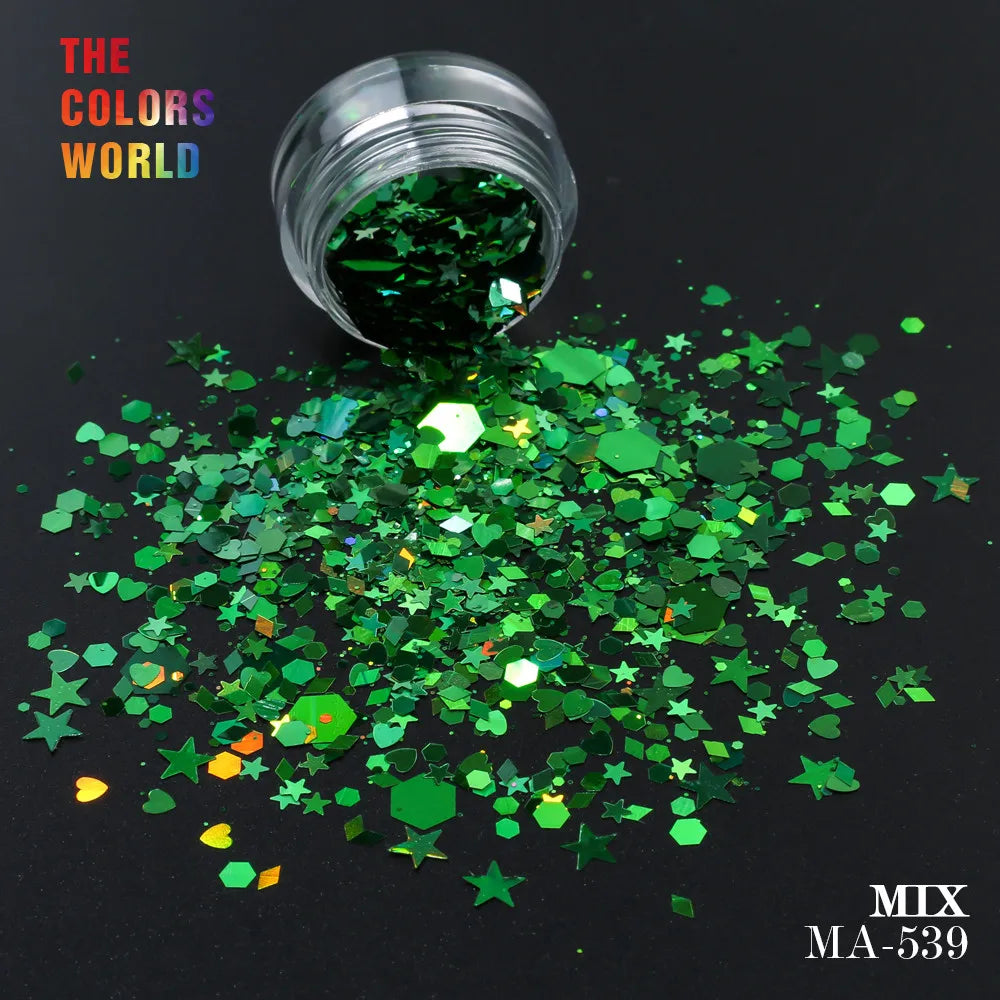 Mix Shape Mix Nail Glitter For Nail