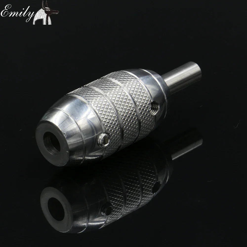 Stainless Steel Tattoo Grip With Back Stem