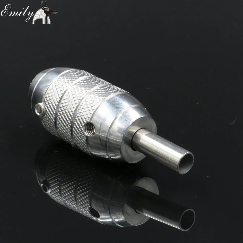 Stainless Steel Tattoo Grip With Back Stem