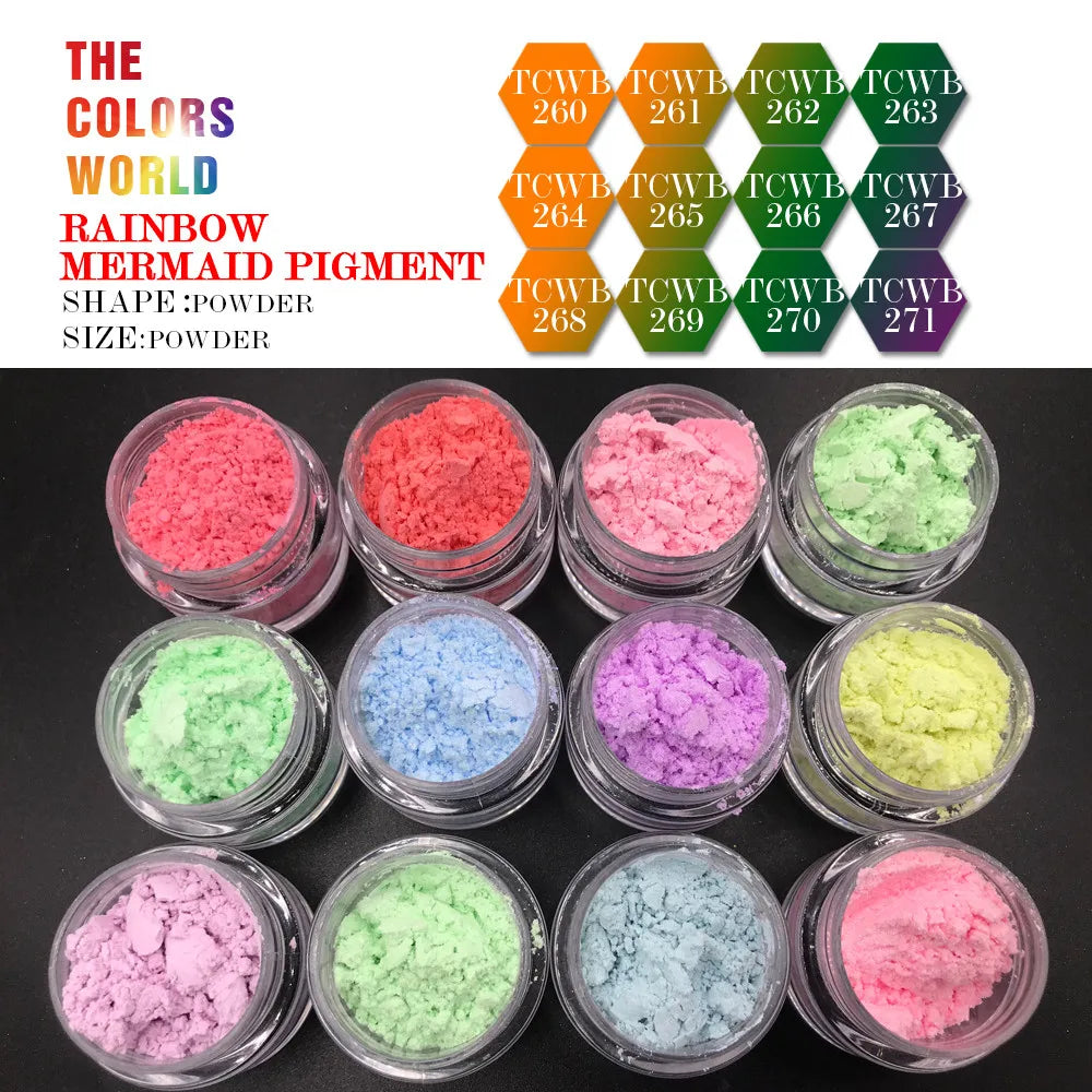 Mermaid Rainbow Pigment Mirror Pigment Chrome Aurora