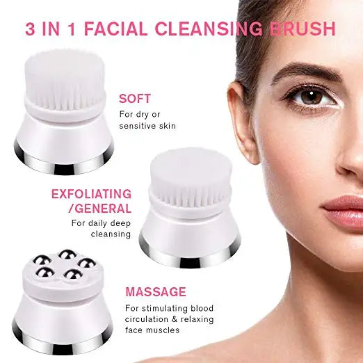 Facial Cleansing Brush Set