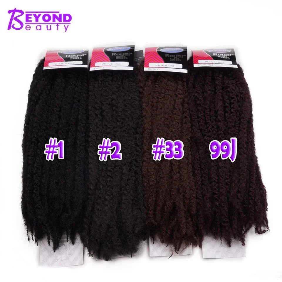 Synthetic Afro Kinky Marley Braids Hair Soft Jumbo