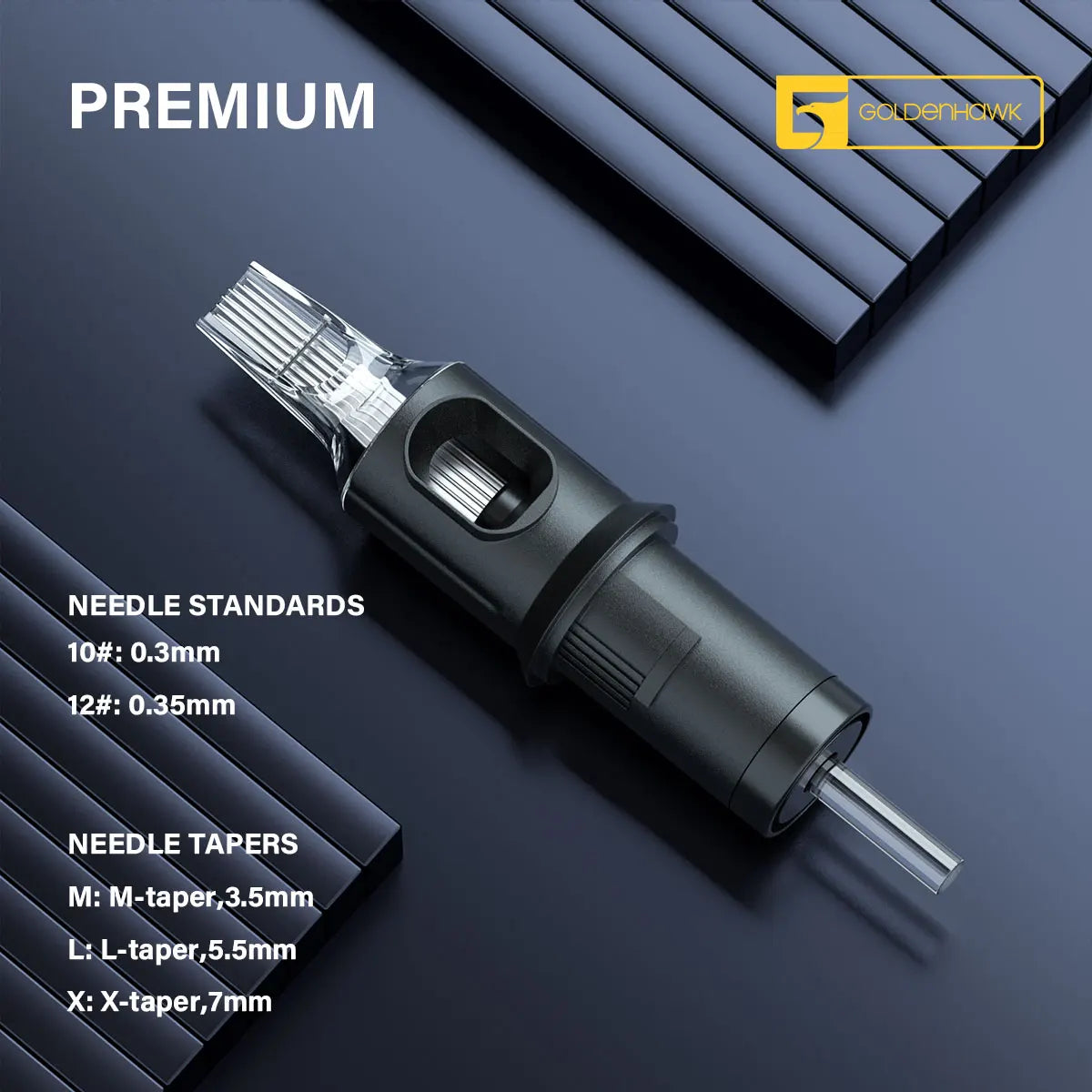 Stainless Steel 0.35mm Sterilized Safety Tattoo Needles