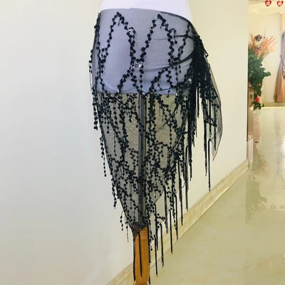 New Style Belly Dance Costumes Sequins Tassel Belly