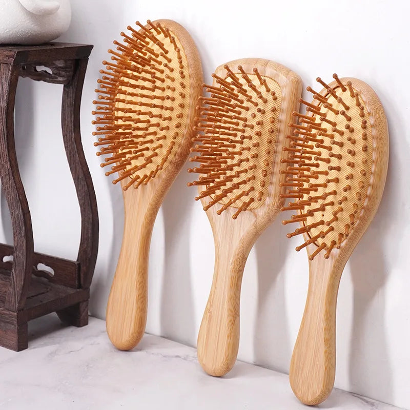 Hair Brush Women Massage Bamboo Combs Anti-Static High