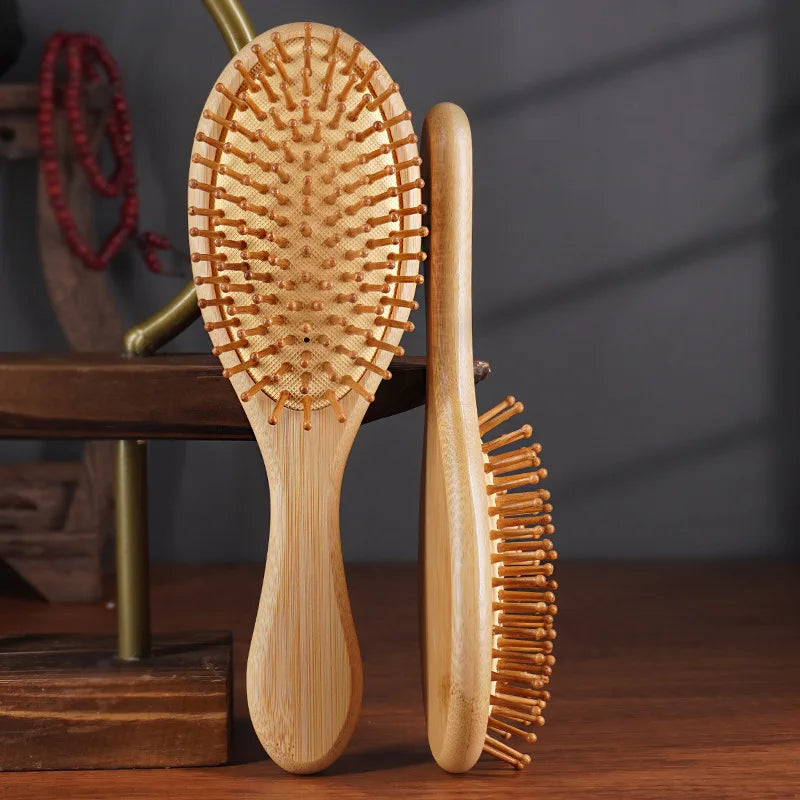 Hair Brush Women Massage Bamboo Combs Anti-Static High