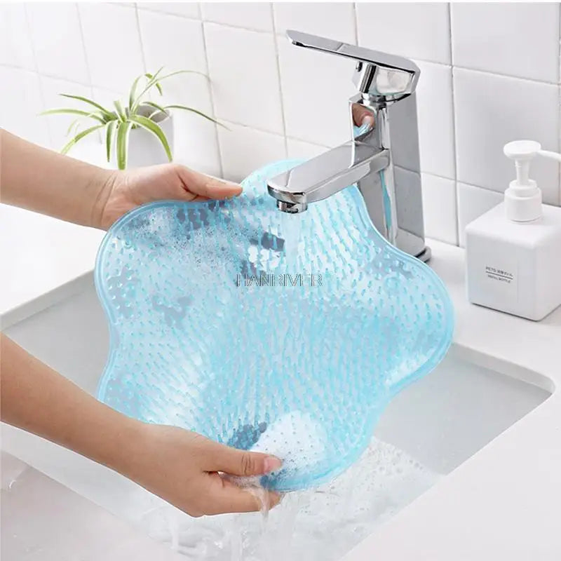 Silicone Bath Foot Massage Pad Mat Shower Back