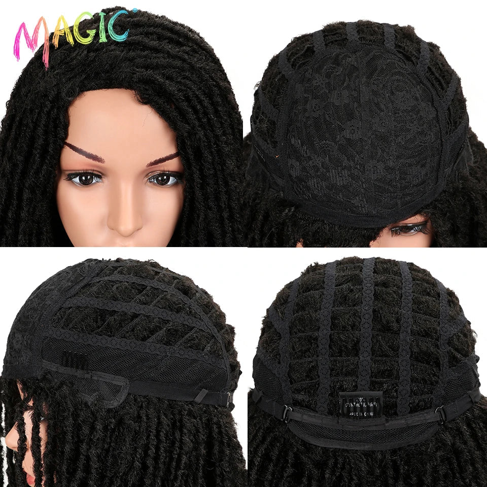 Magic Synthetic Hair Wigs For Black Women Crochet