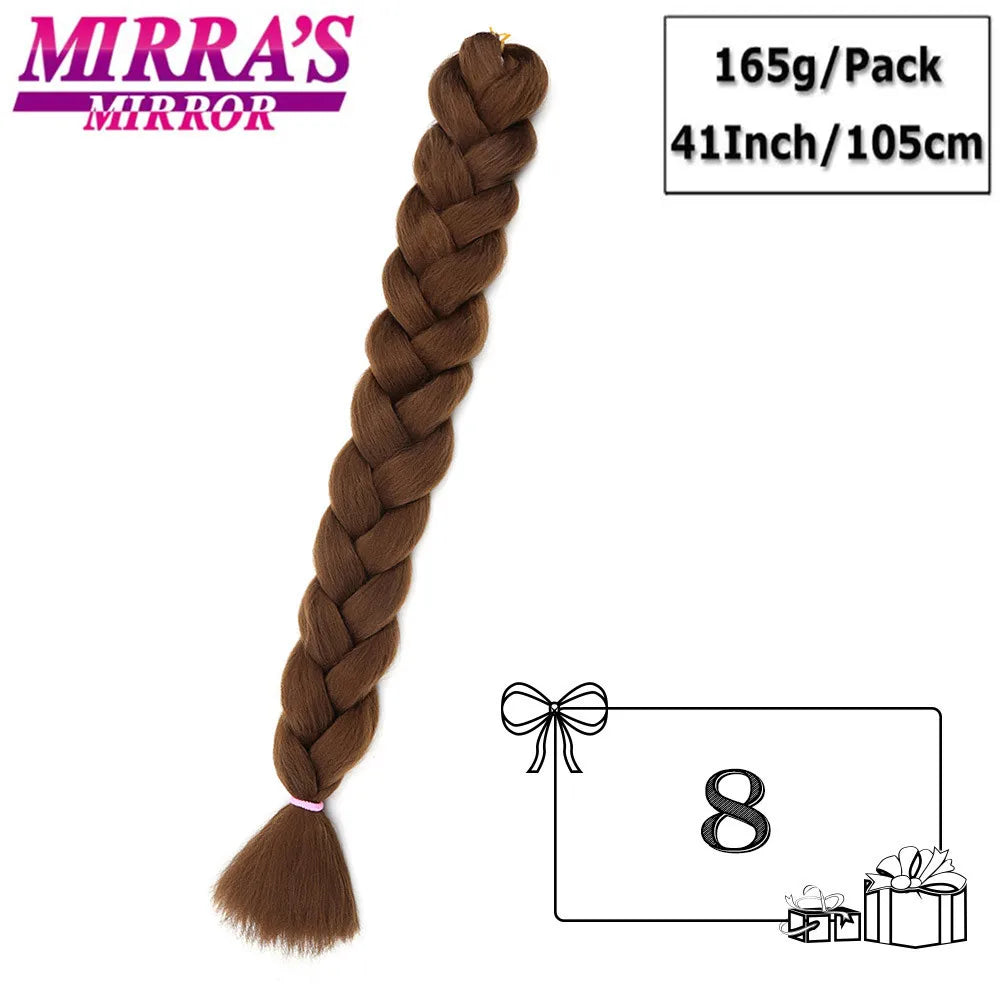 82 Inch Jumbo Box Braids Ombre Hair Extensions