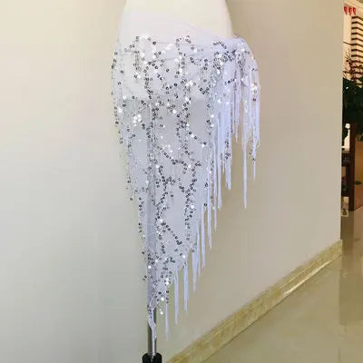 New Style Belly Dance Costumes Sequins Tassel Belly