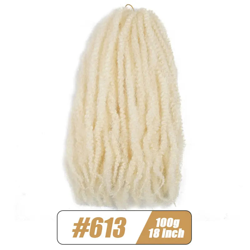 Synthetic Afro Kinky Marley Braids Hair Soft Jumbo