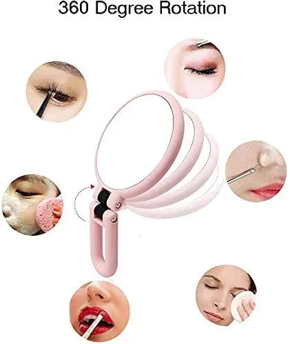 Travel Folding Hand Held Mirror