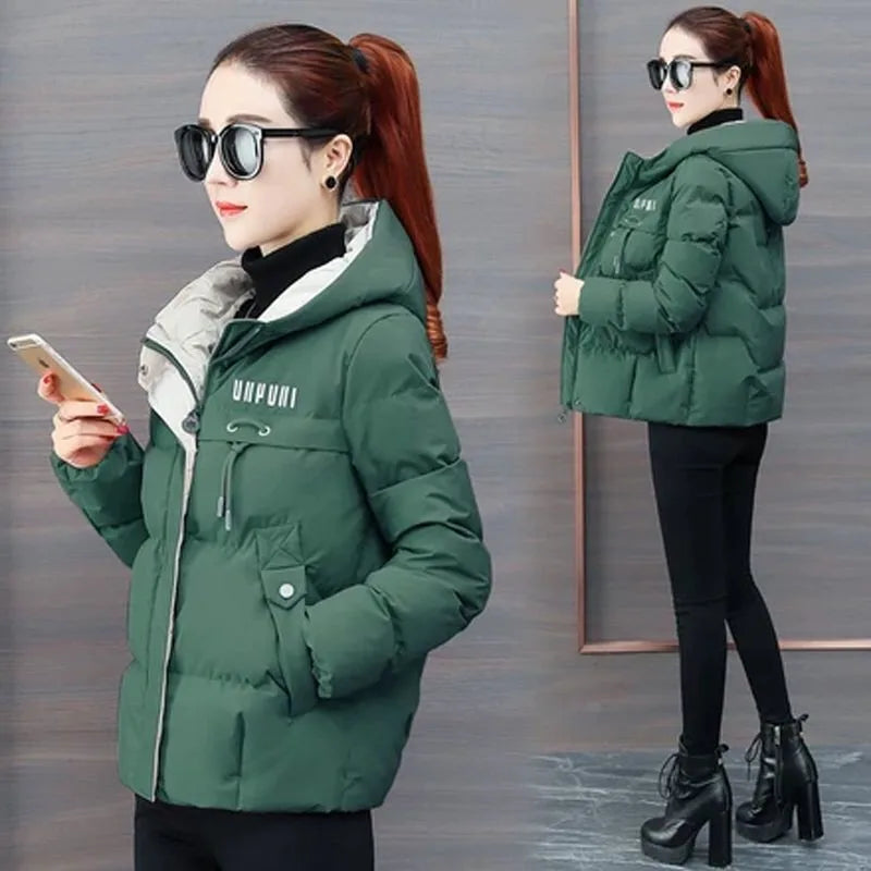 New Winter Jacket Women Parkas Hooded Thick Down