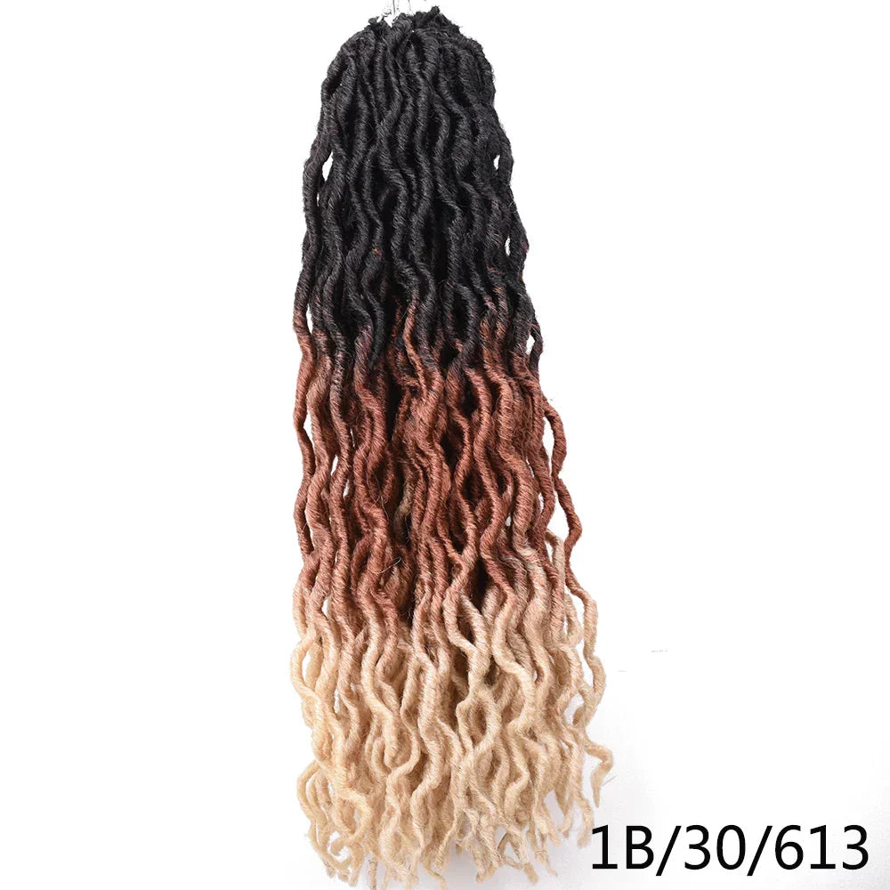 Goddess Nu Locs Soft Curly Faux Locs Crochet