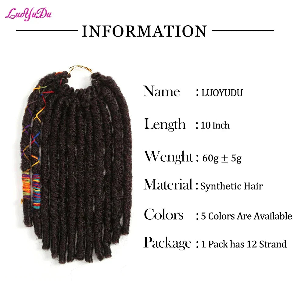 Luoyudu Crochet Hair Dreadlocks Faux Locs Braiding Hair