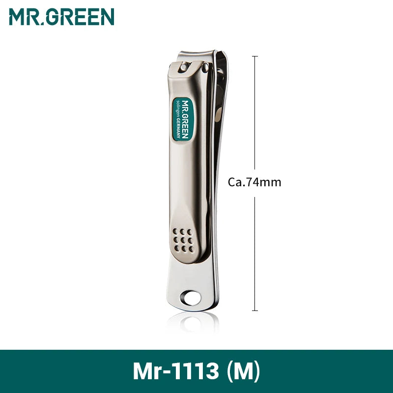 Mr.Green Nail Clippers Stainless Steel Curved Blade Clipper